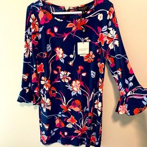 Laundry Floral Mini Dress, size medium